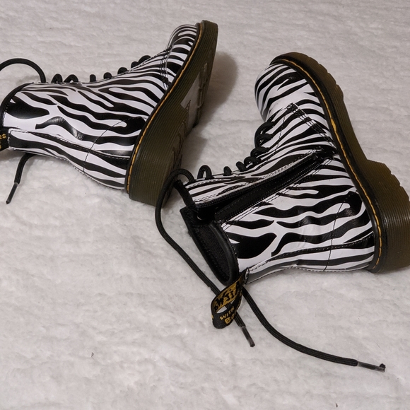 zebra print dr martens